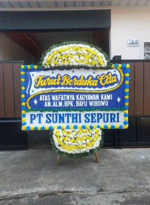 Papan Bunga Duka di Malinau Kota